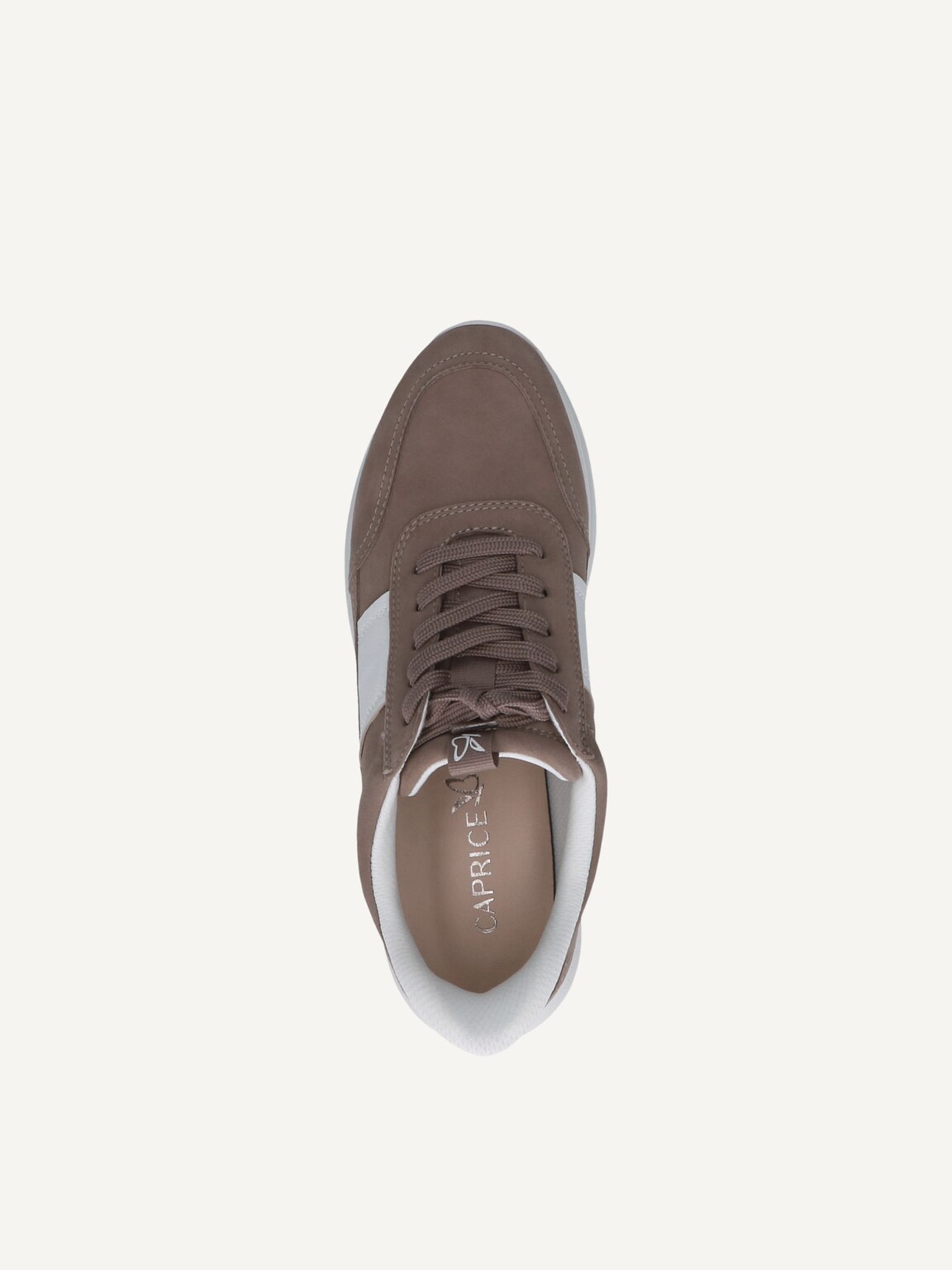 Caprice, Leather Sneaker - brown MUD/WHITE, image 5 of 5