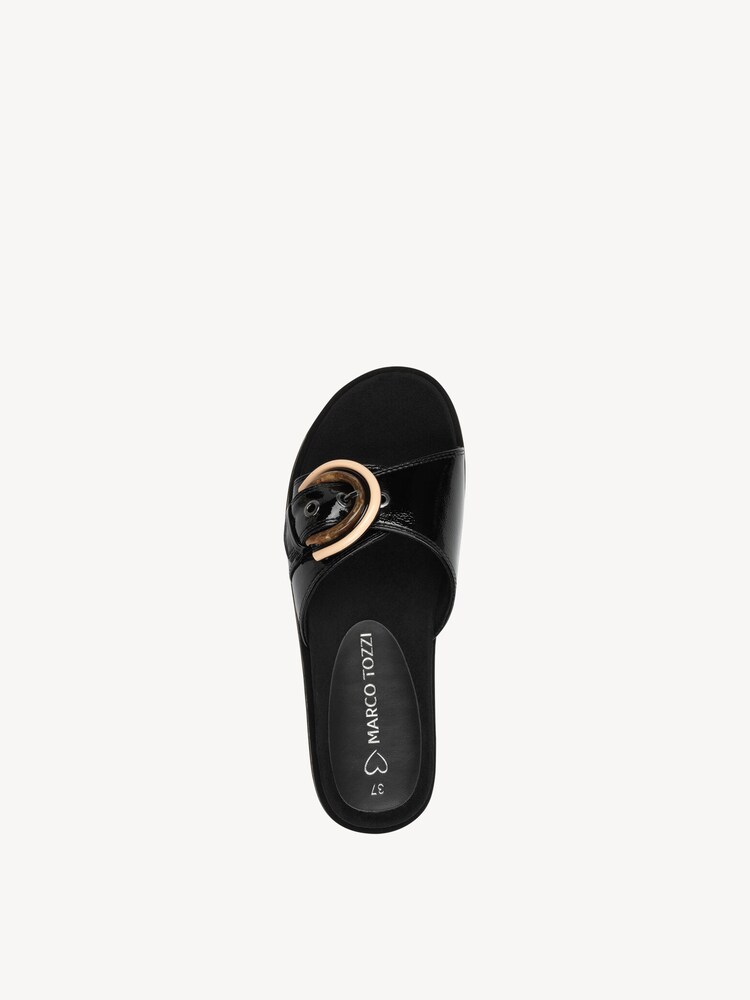 Marco Tozzi, Ciabatte - nero BLACK PATENT, immagine 3 di 6