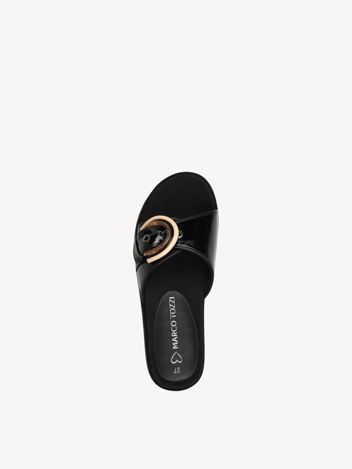 Marco Tozzi, Ciabatte - nero BLACK PATENT, immagine 3 di 6