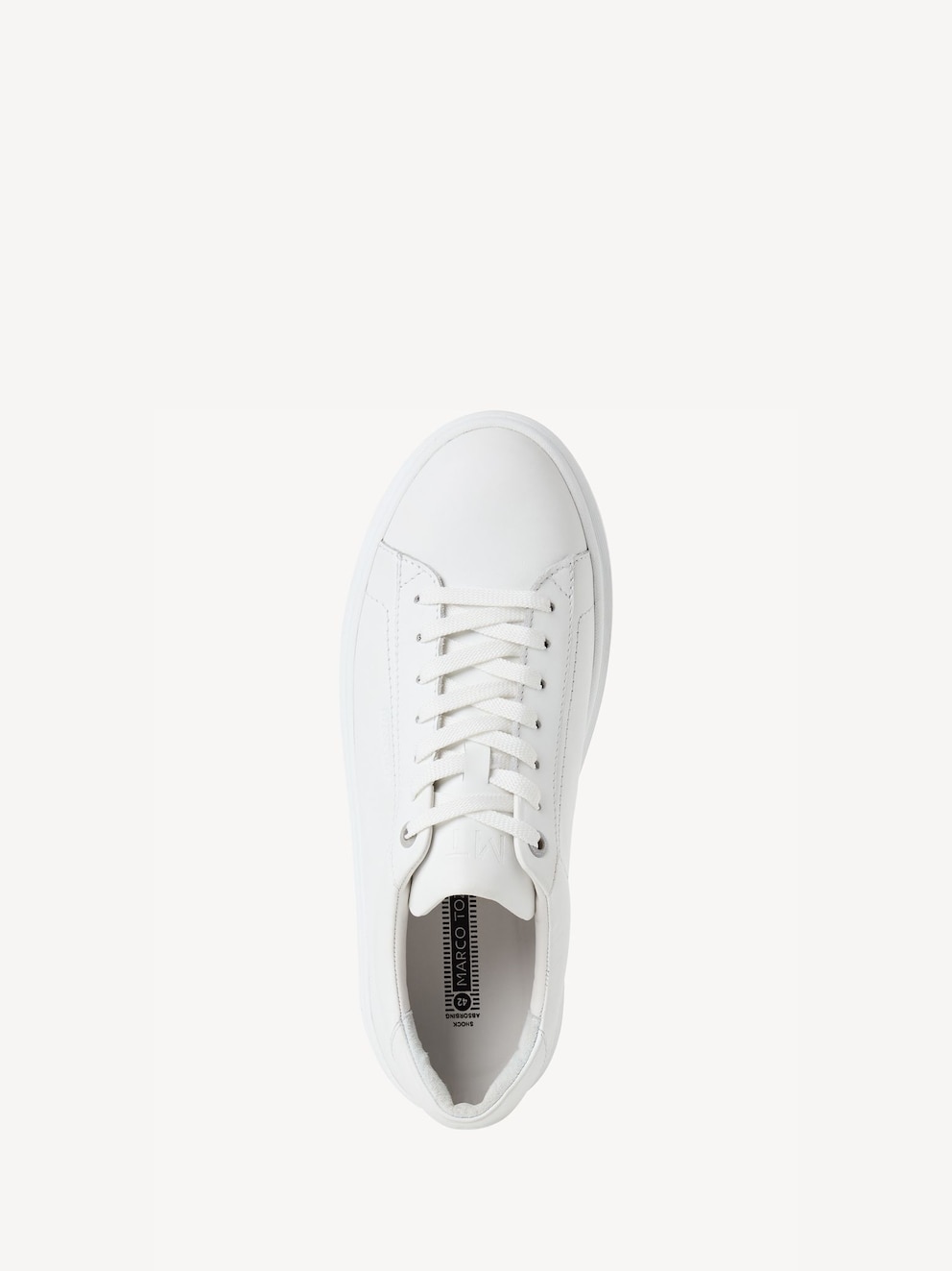 Marco Tozzi, Leather Sneaker - white WHITE, image 5 of 6