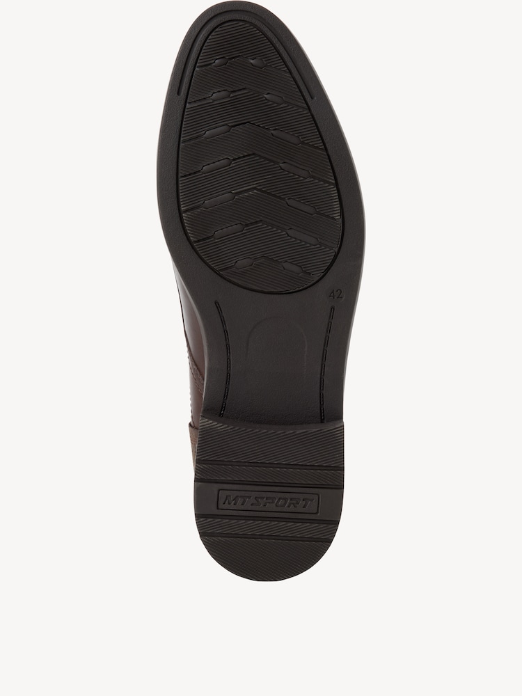 Marco Tozzi, Leather Low shoes - brown, DK.BROWN, Image 4 of 6