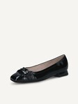 Not selected, Caprice, Leather Ballerina - black BLACK NAPLAK