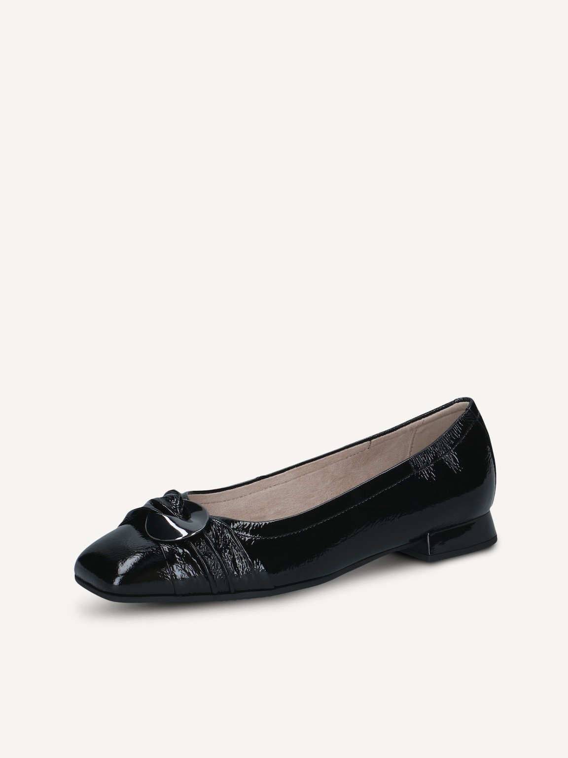 Caprice, Leather Ballerina - black BLACK NAPLAK, image 1 of 5