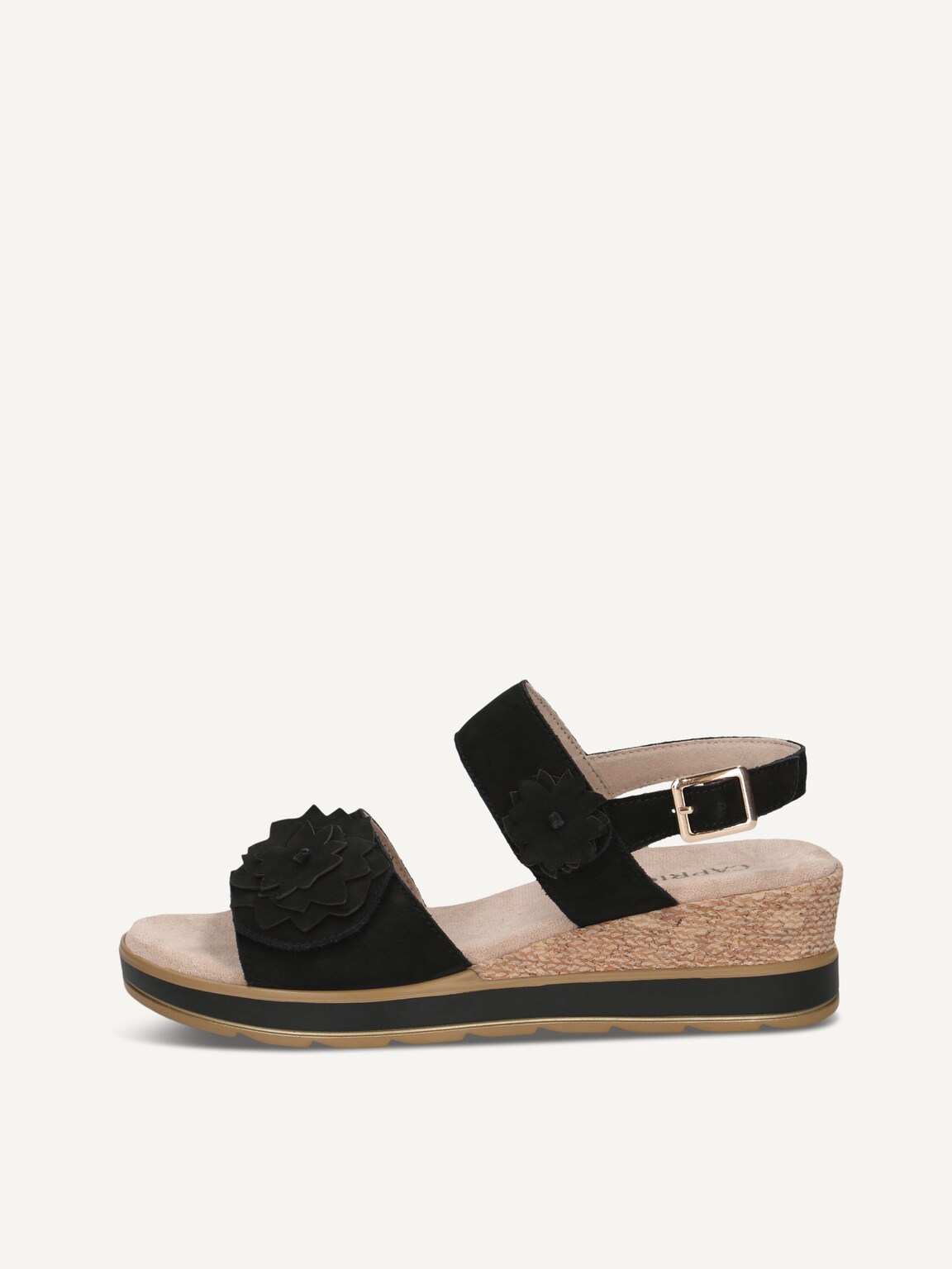 Caprice, Leather Sandal - black BLACK NUBUC, image 2 of 5