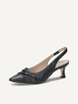 Not selected, Caprice, Leather sling pumps - blue OCEAN NAPPA