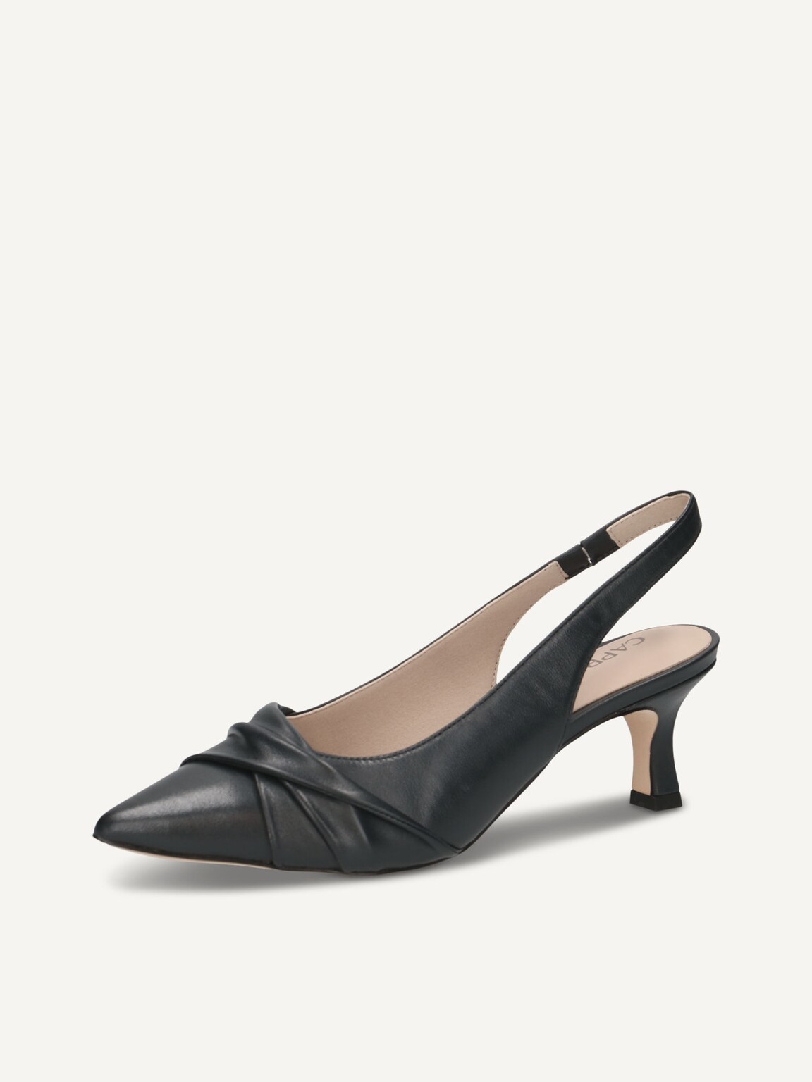 Caprice, Leather sling pumps - blue OCEAN NAPPA, image 1 of 5