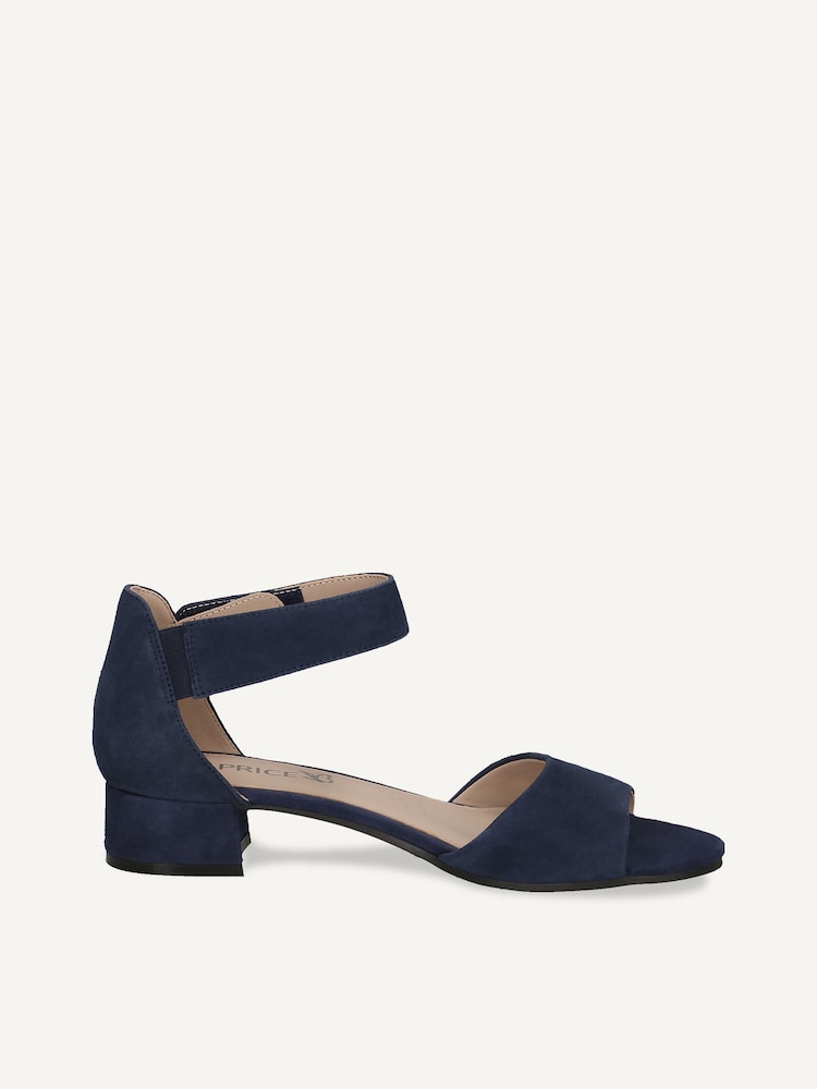 Caprice, Sandale à talon en cuir - bleu OCEAN SUEDE, image 3 sur 5