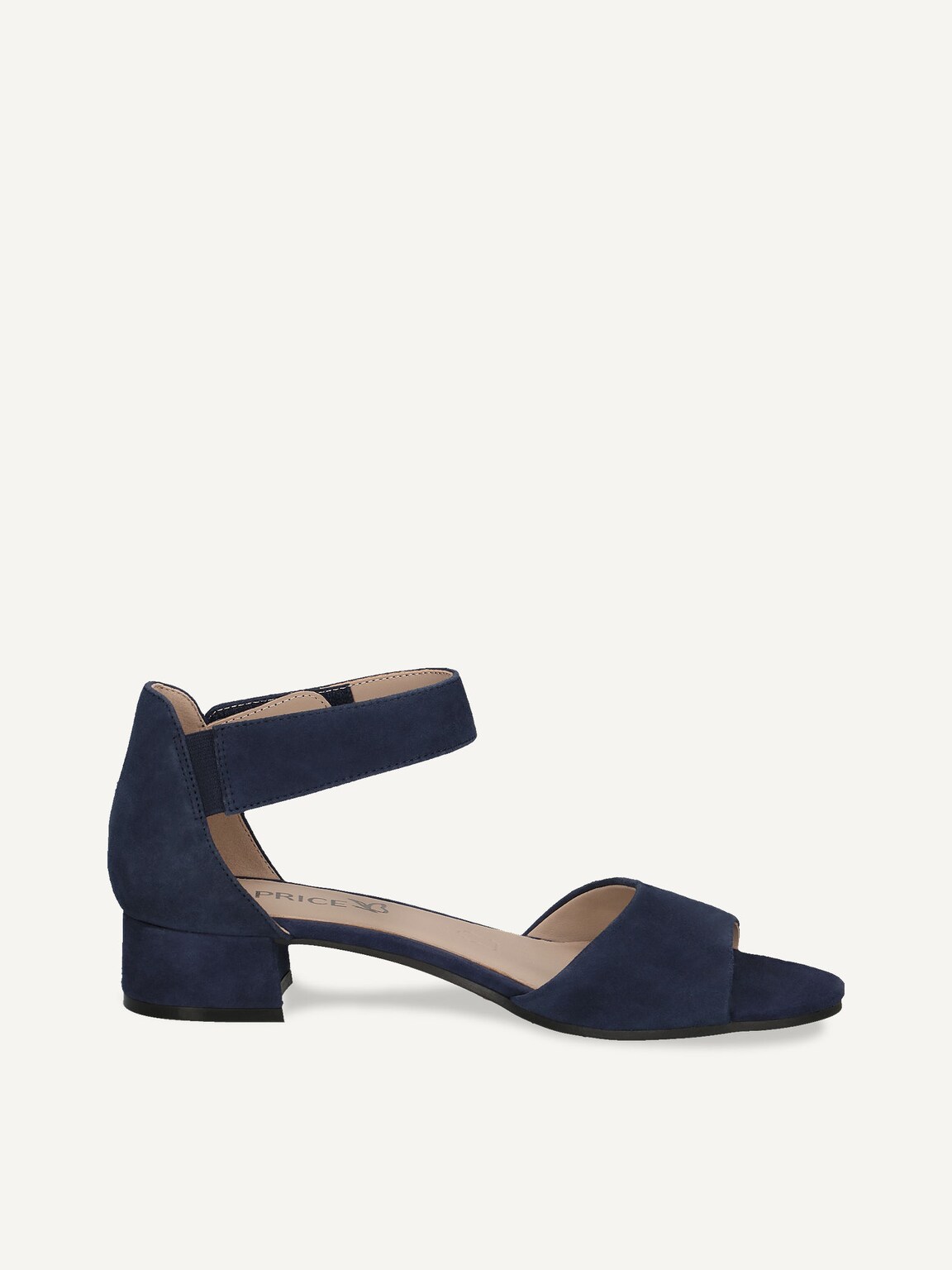 Caprice, Leather Heeled sandal - blue OCEAN SUEDE, image 3 of 5