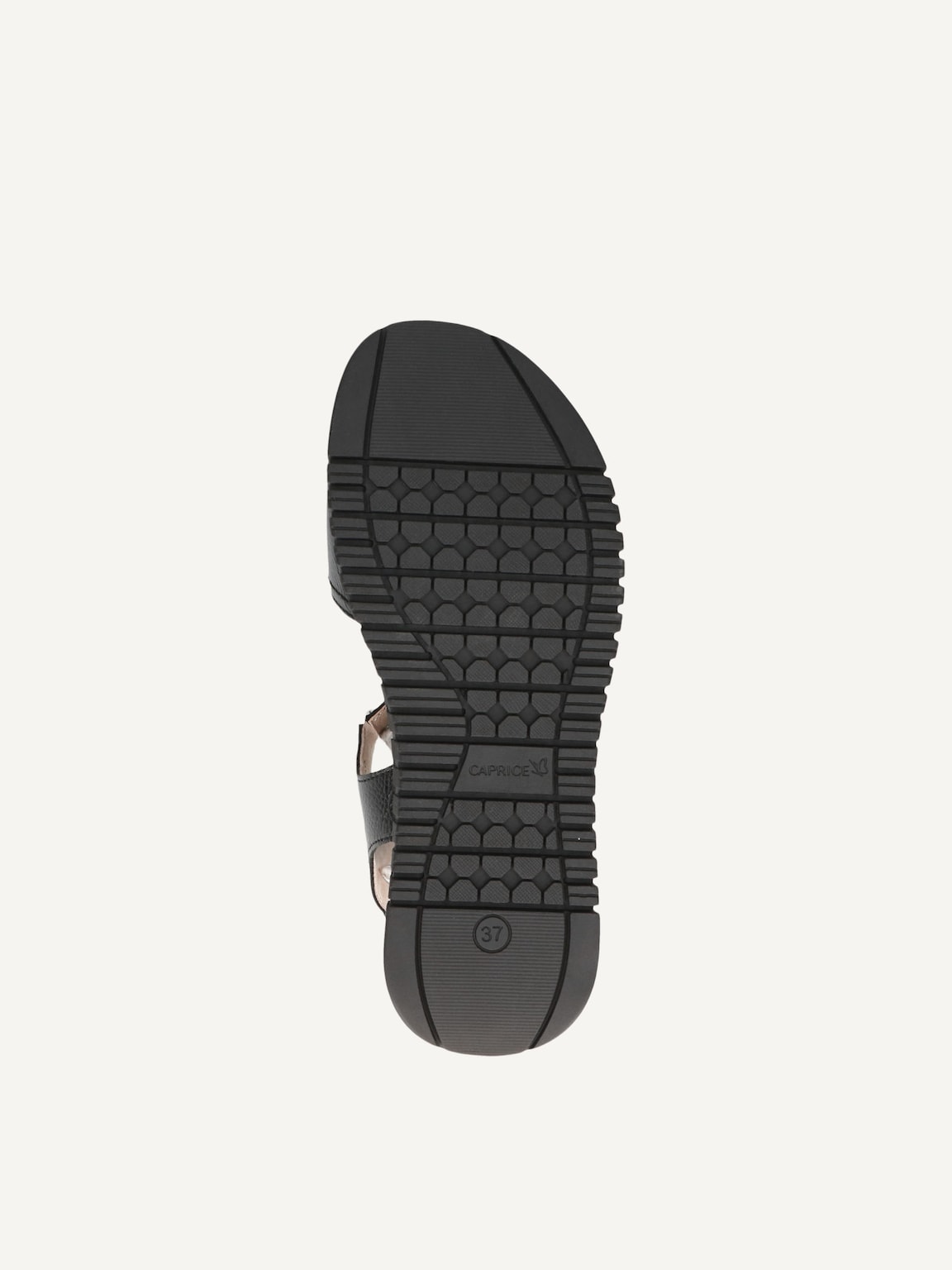 Caprice, Leather Heeled sandal - black BLACK NAPPA, image 4 of 5
