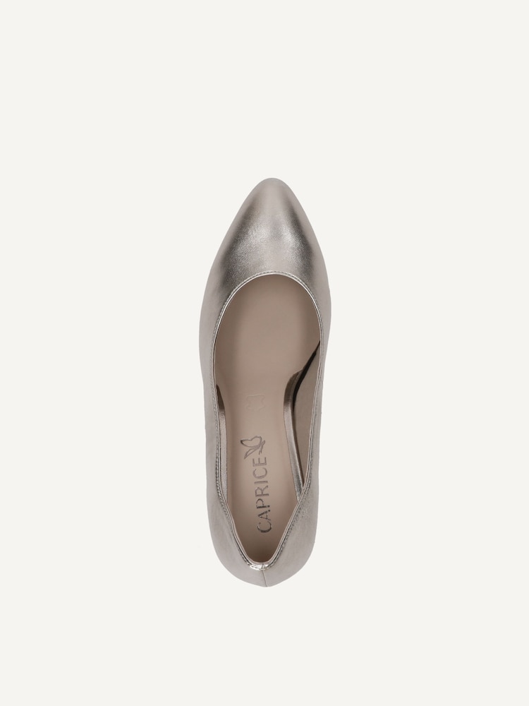 Caprice, Escarpin en cuir - marron TAUPE METALLIC, image 4 sur 5