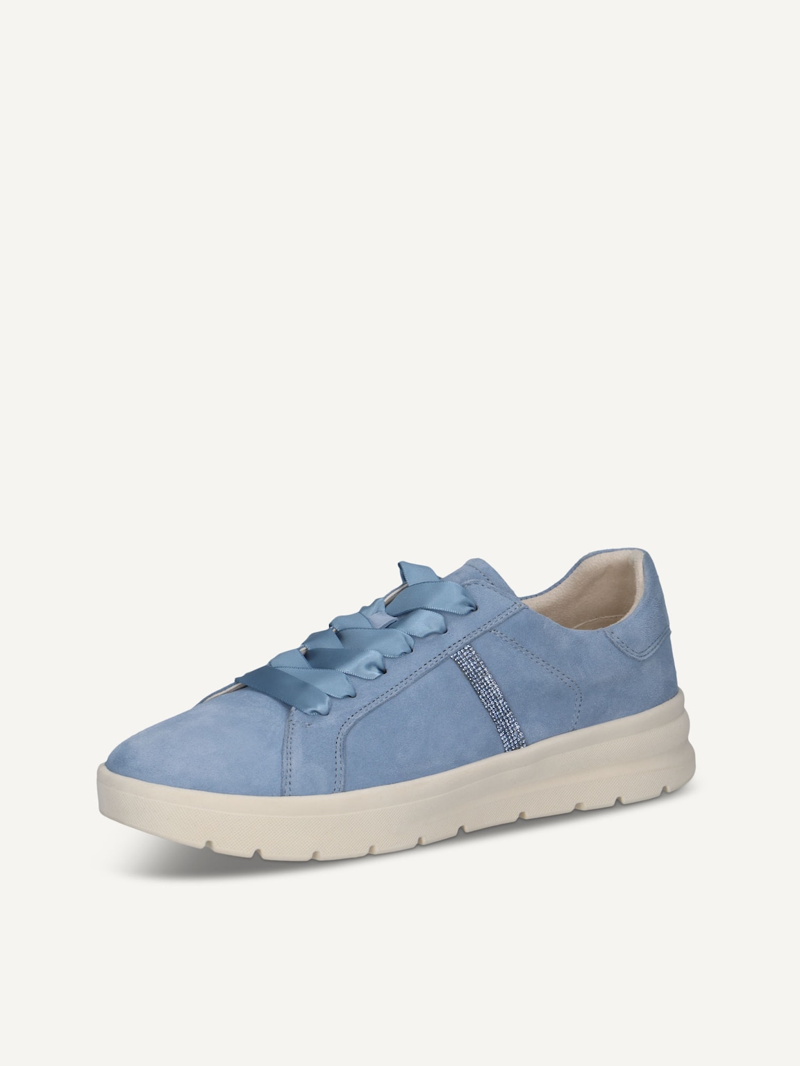 Caprice, Leather Low shoes - blue BLUE SUEDE, image 1 of 5