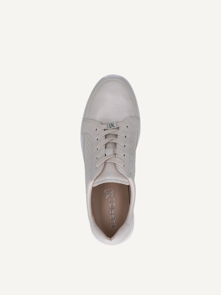 Caprice, Basket en cuir - blanc PEARL PER.DEER, image 4 sur 5