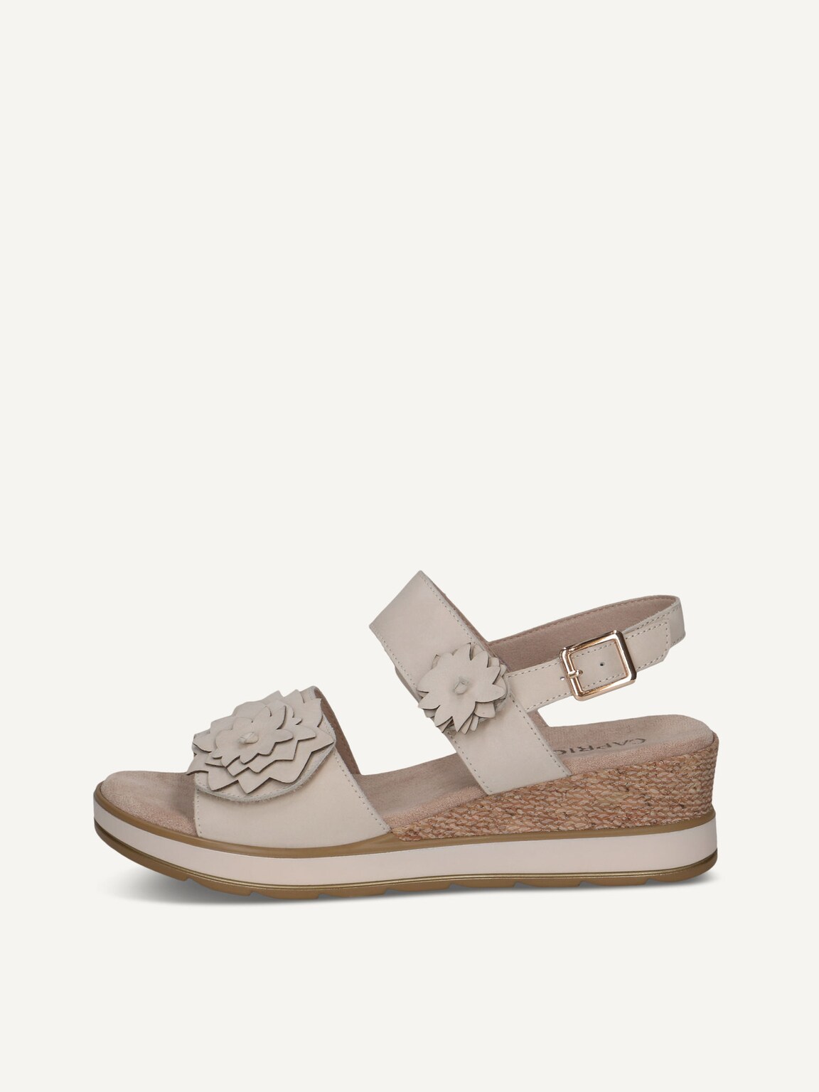 Caprice, Leather Sandal - white SNOW NUBUC, image 3 of 6