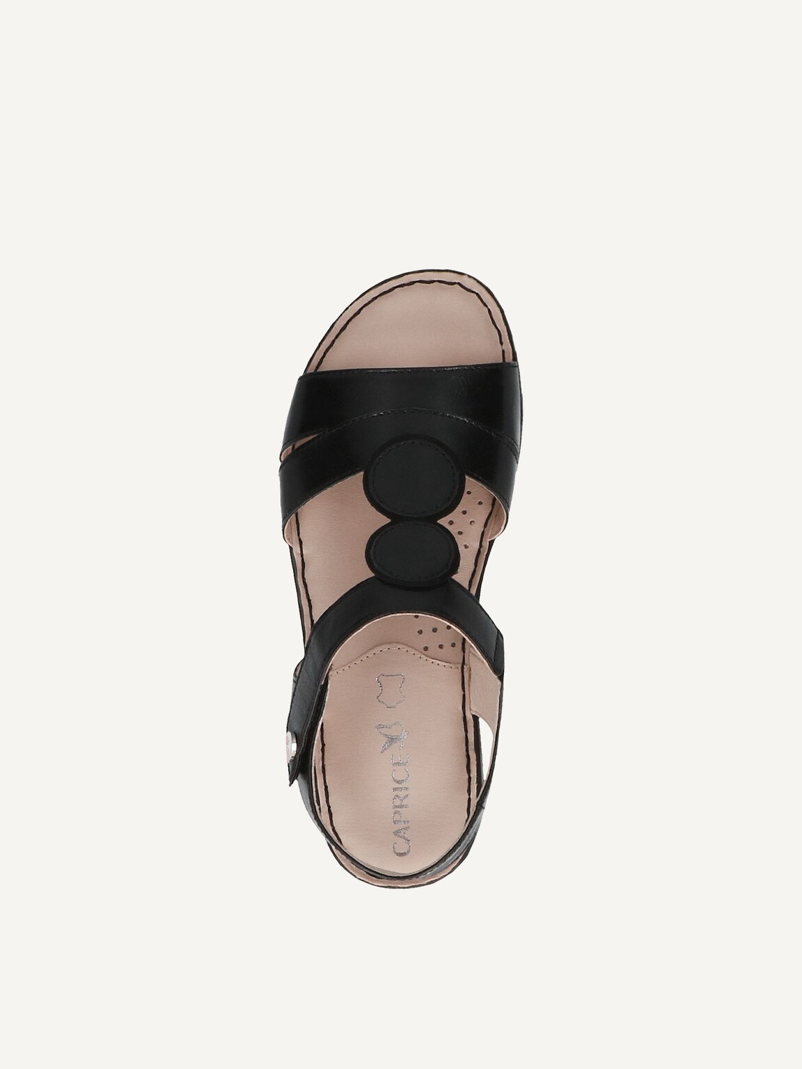 Caprice, Leather Heeled sandal - black BLACK MET.COMB, image 5 of 5