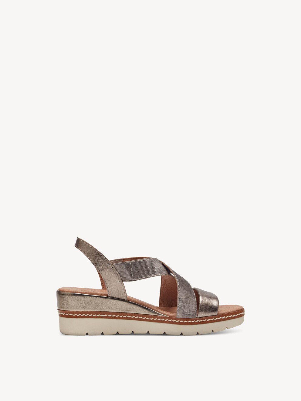 Marco Tozzi, Ledersandale - rosa ROSE METALLIC, Bild 6 von 6
