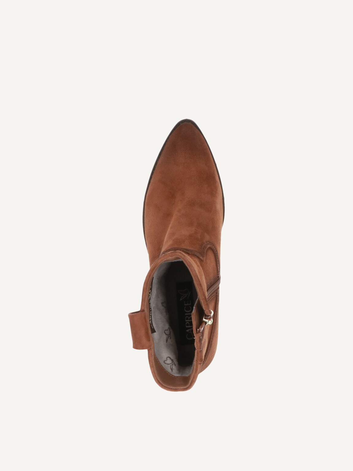 Caprice, Leather Bootie - brown NUT SUEDE, image 5 of 5