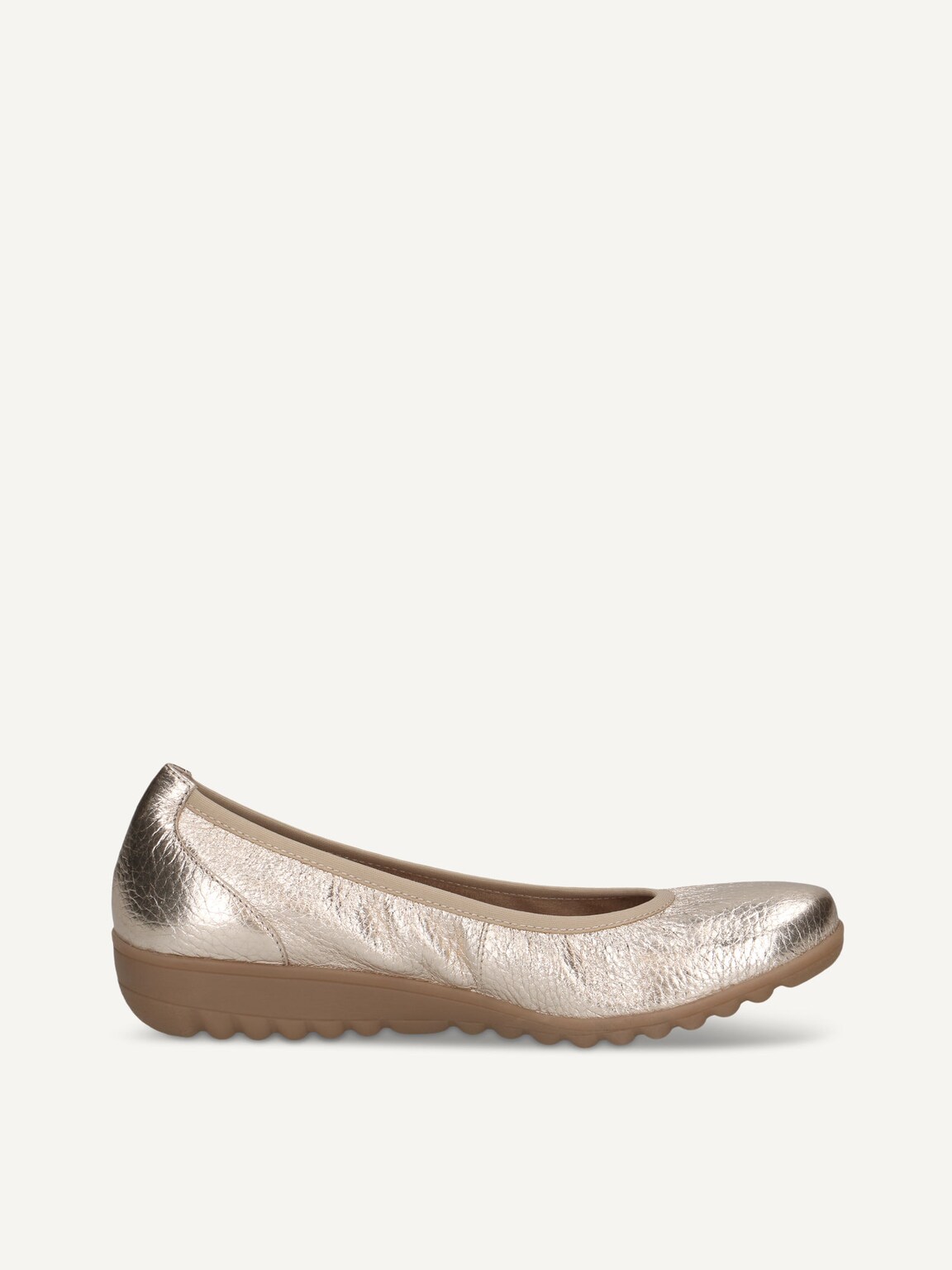 Caprice, Leather Ballerina - metallic LT.GOLD DEER, image 3 of 5