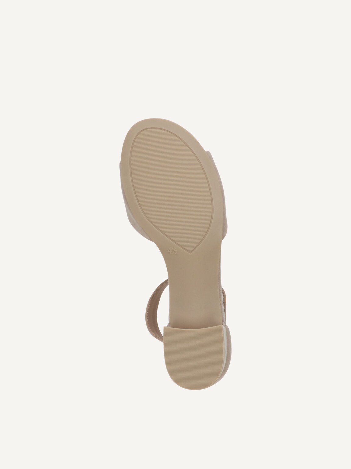 Caprice, Leather Heeled sandal - beige BEIGE SUEDE, image 4 of 5