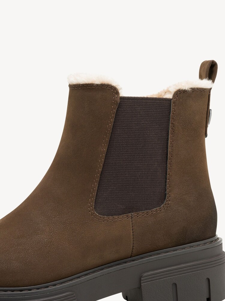 Marco Tozzi, Chelsea boot - brown warm lining, CAFE NUBUCK, Image 6 of 6