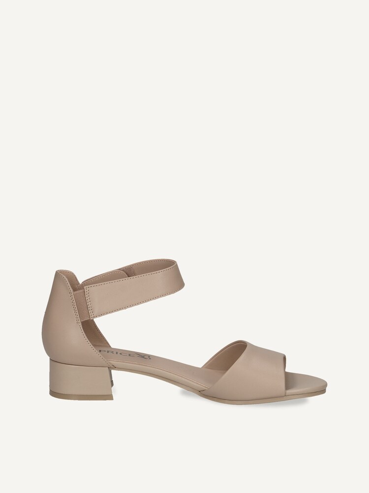 Caprice, Leather Heeled sandal - beige BEIGE NAPPA, image 6 of 10