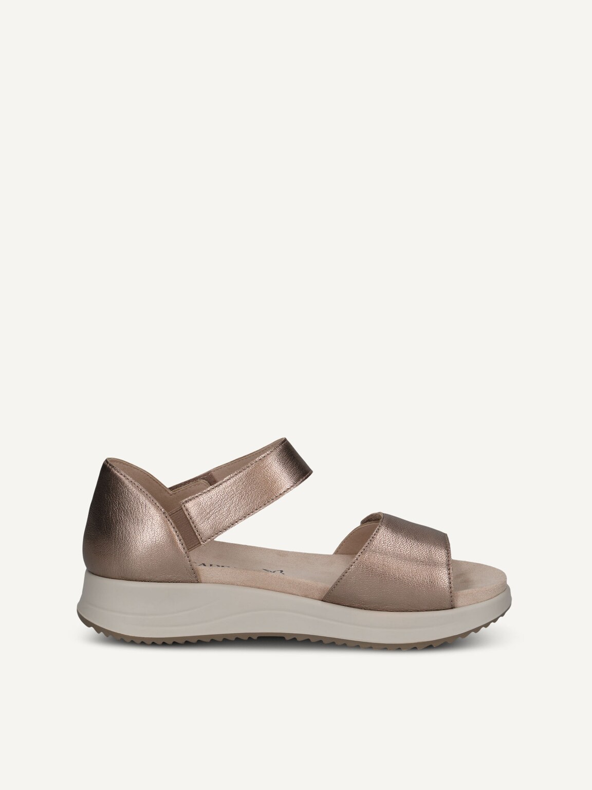 Caprice, Leather Sandal - brown TAUPE METALLIC, image 4 of 6