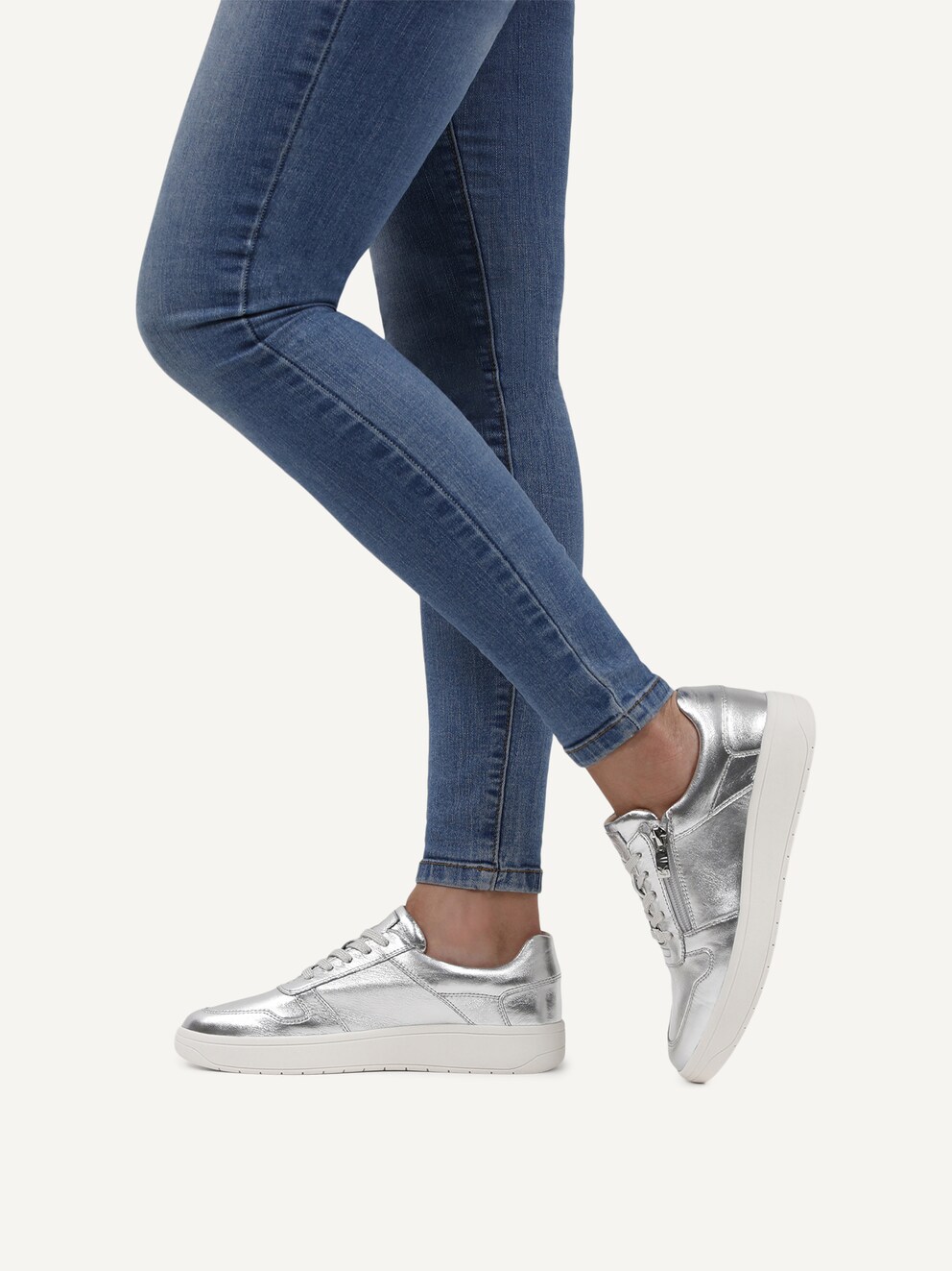 Caprice, Basket en cuir - argent SILVER, image 2 sur 6