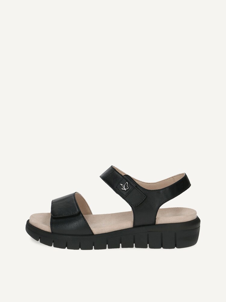 Caprice, Leather Sandal - black BLACK/BLK SOLE, image 3 of 6