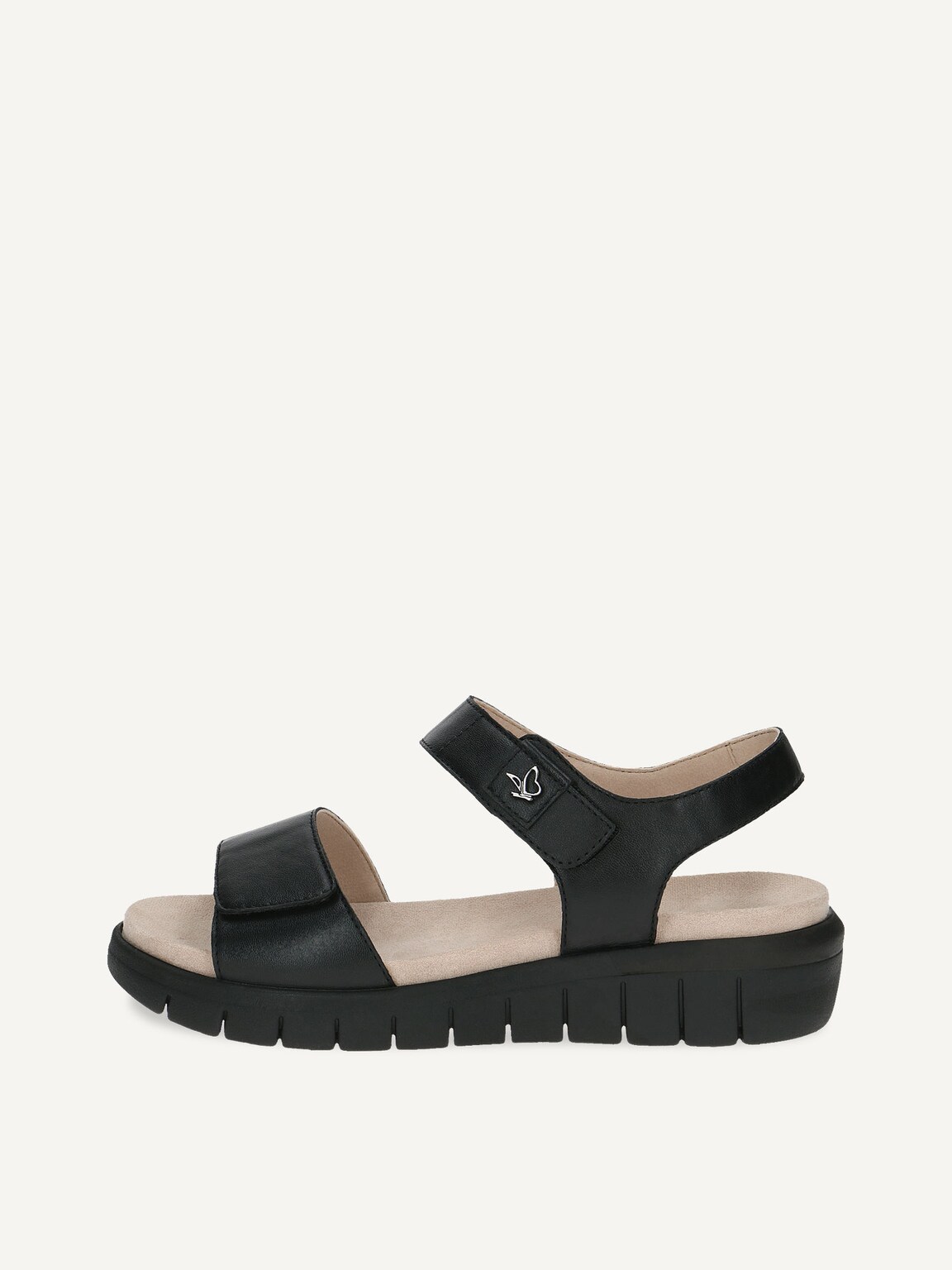 Caprice, Leather Sandal - black BLACK/BLK SOLE, image 3 of 6