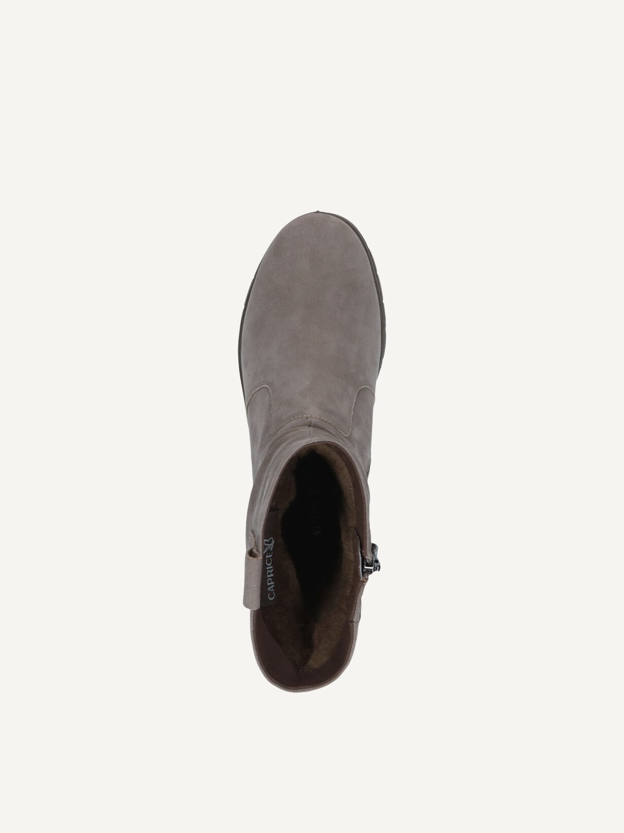 Caprice, Leather Bootie - beige warm lining TAUPE NUBUC, image 5 of 6