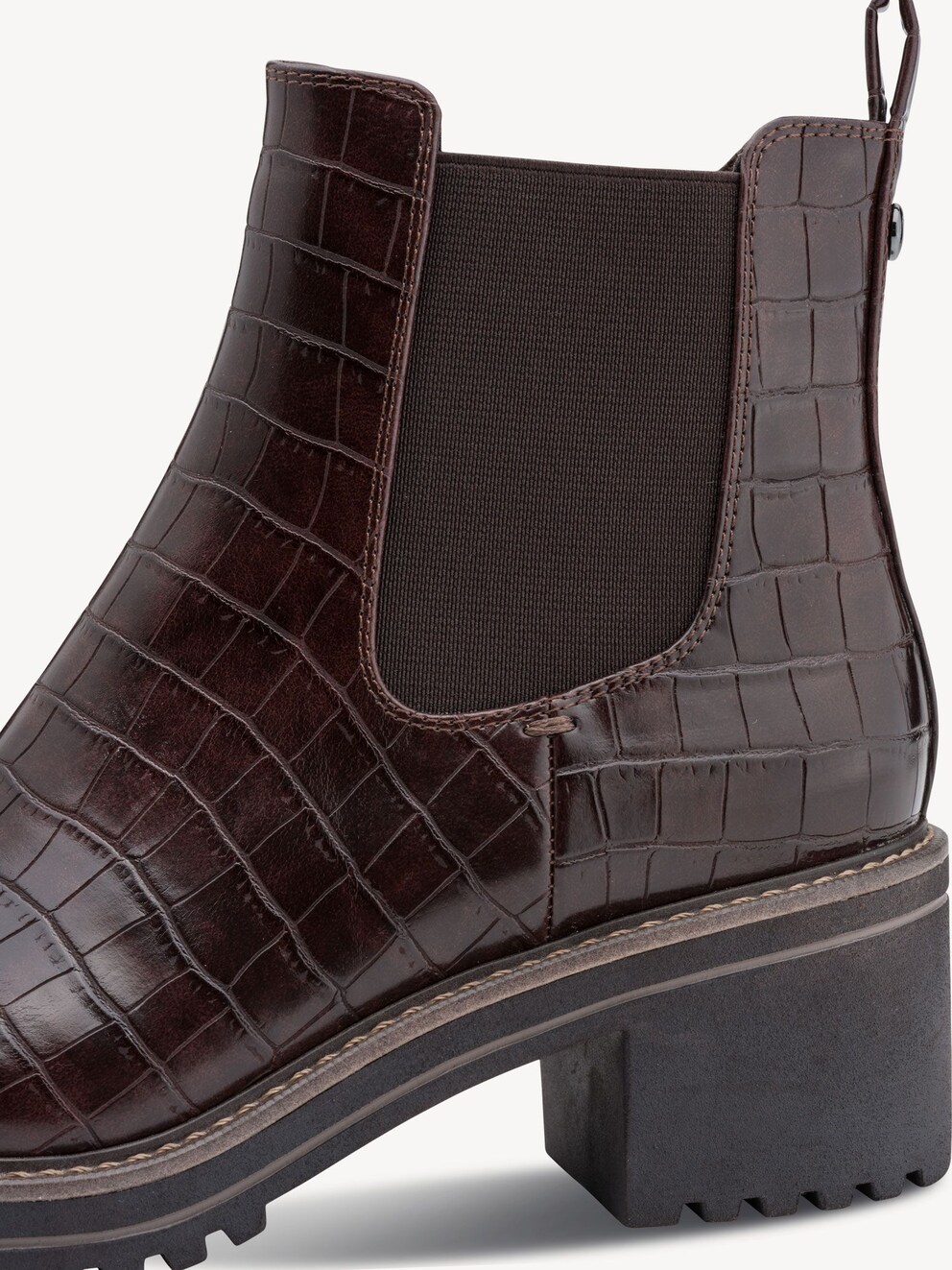 Marco Tozzi, Bottine Chelsea - marron MOCCA CROCO, image 4 sur 6