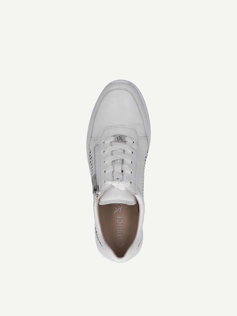 Caprice, Basket en cuir - blanc WHITE NAPPA, image 5 sur 6