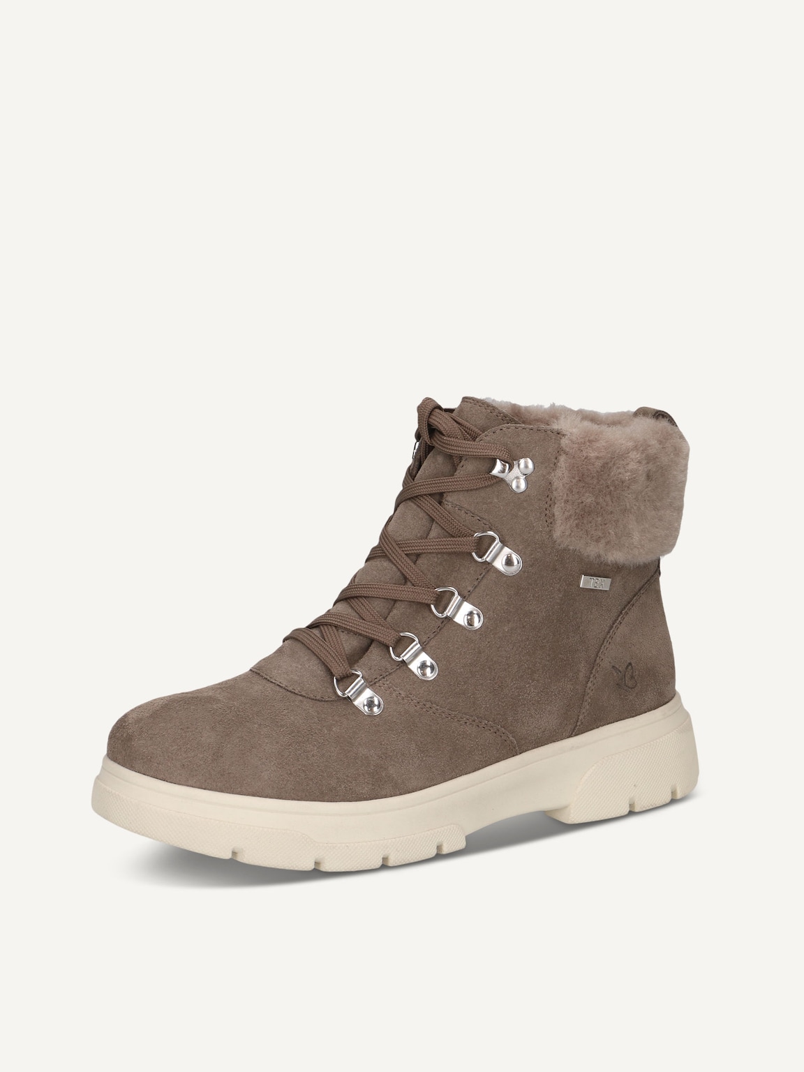 Caprice, Bootie - beige warm lining DK TAUPE SUEDE, image 1 of 5