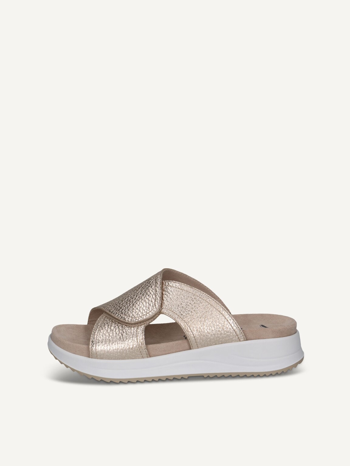 Caprice, Leather Mule - metallic LT.GOLD DEER, image 3 of 6