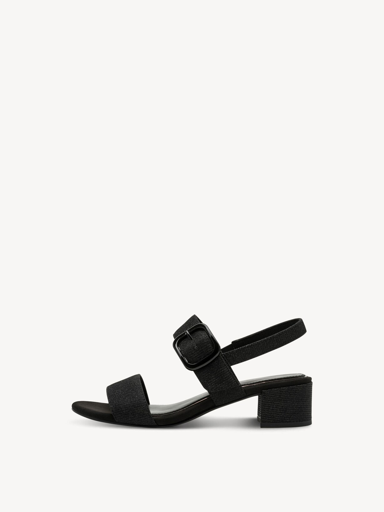 Marco Tozzi, Sandalette - sort BLACK METALLIC, billede 3 af 12