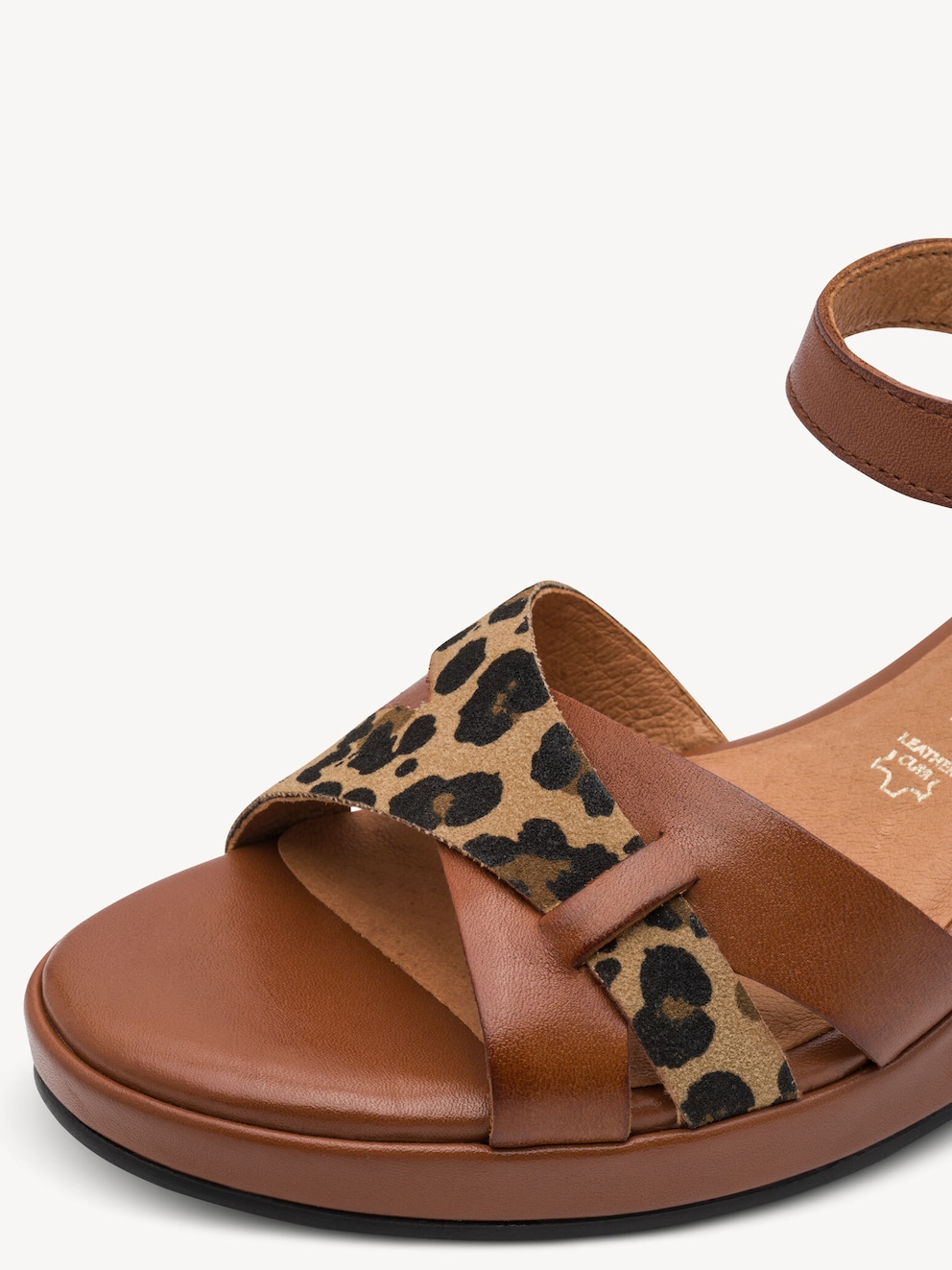 Marco Tozzi, Sandalo - marrone COGNAC COMB, immagine 4 di 6