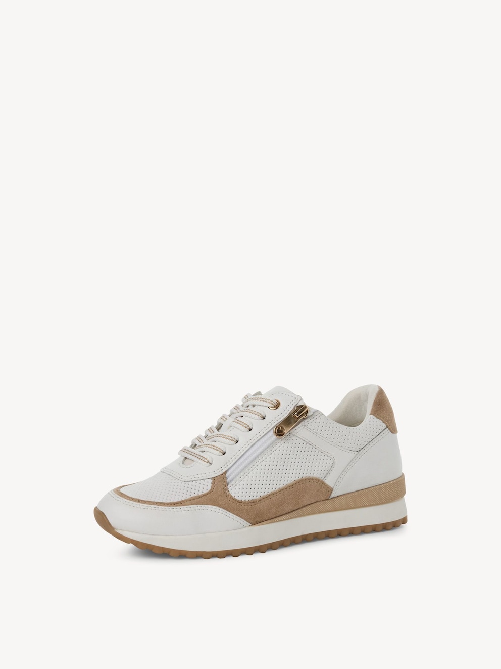 Marco Tozzi, Sneaker - bianco WHITE/DUNE, immagine 2 di 6