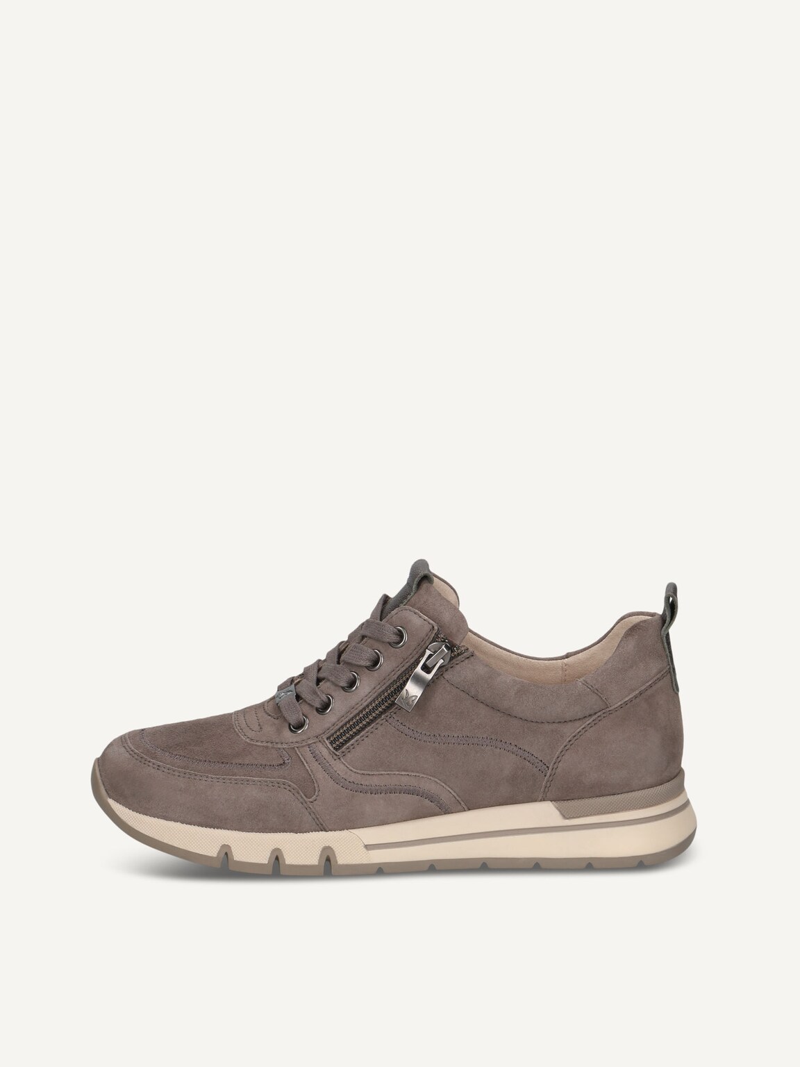 Caprice, Leather Sneaker - beige TAUPE COMB, image 3 of 6