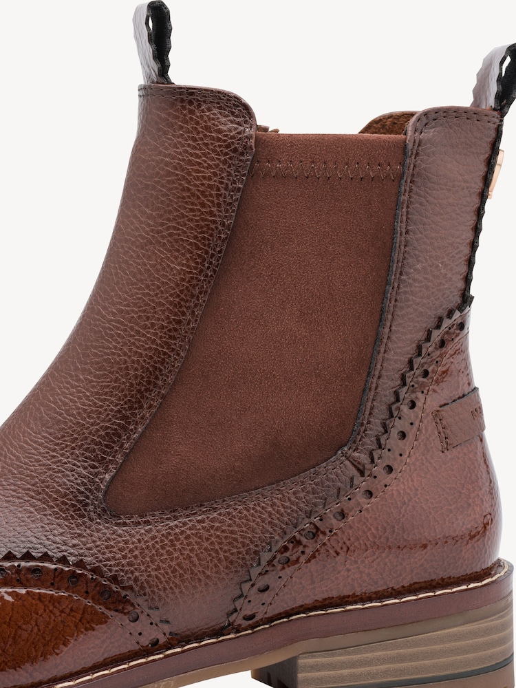 Marco Tozzi, Chelsea boot - brown, COGNAC PAT.CB., Image 6 of 7