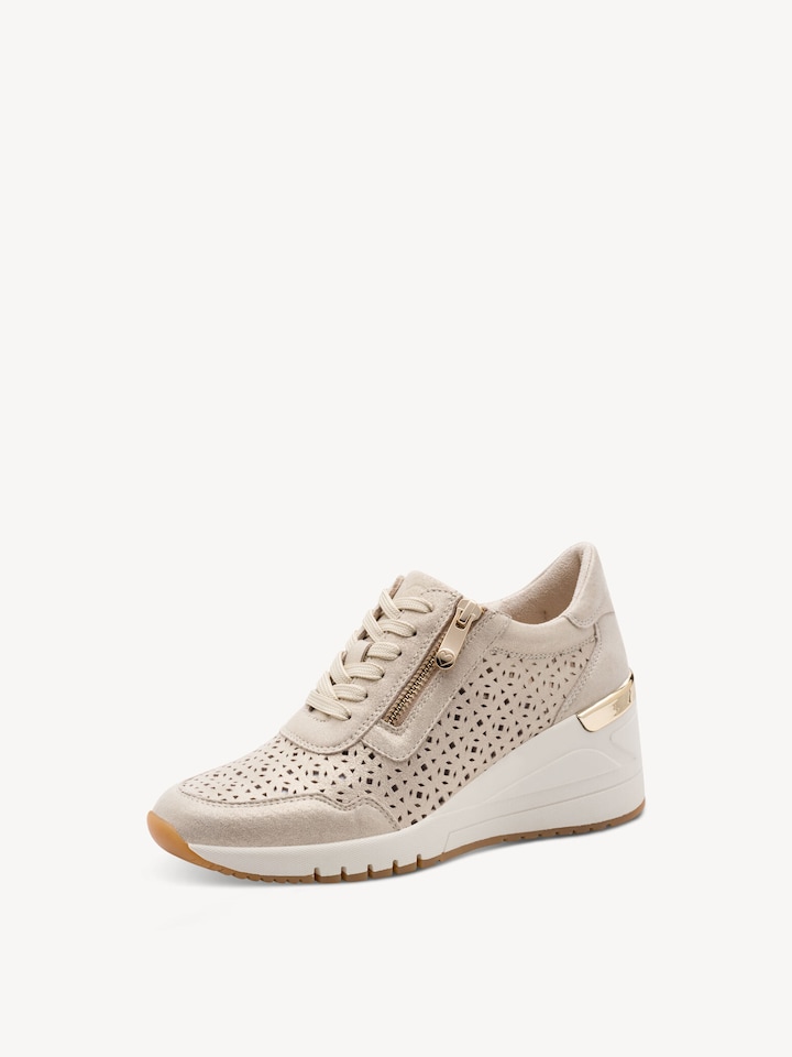 Marco Tozzi, Sneaker - metallic PLATINUM