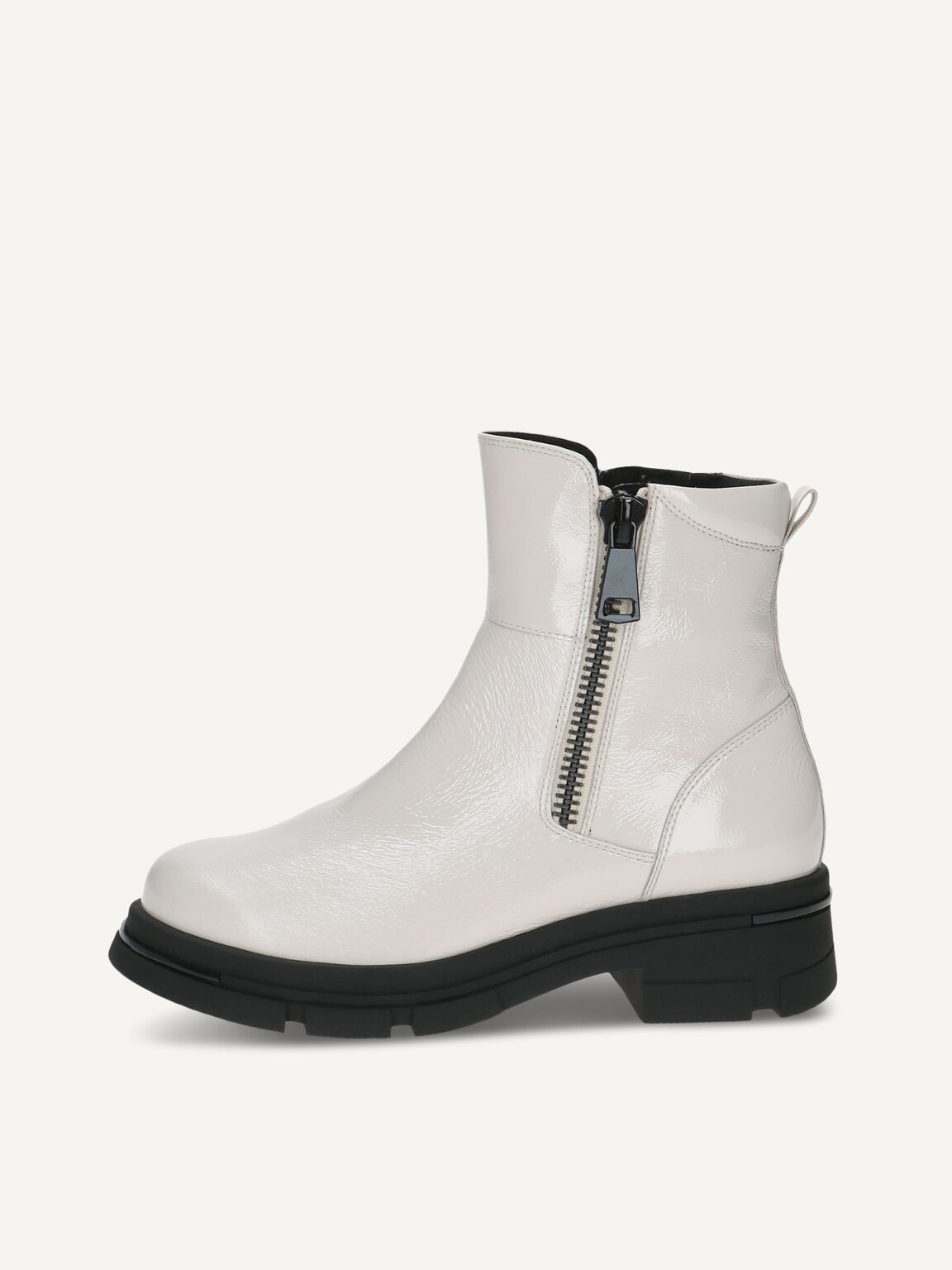 Caprice, Leather Bootie - white WHITE NAPLAK, image 2 of 5
