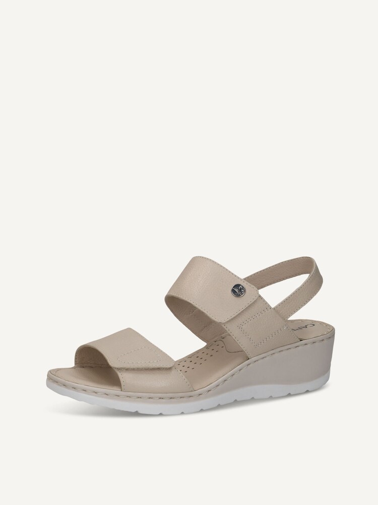 Caprice, Sandale à talon en cuir - blanc PEARL NAPPA, image 3 sur 6