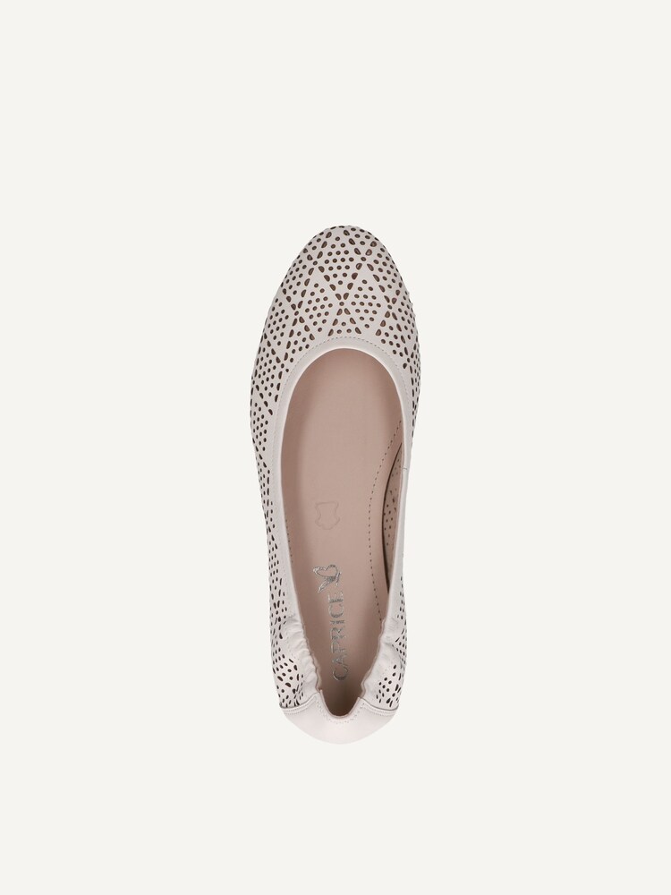 Caprice, Ballerine en cuir - blanc OFFWHITE NAPPA, image 4 sur 5