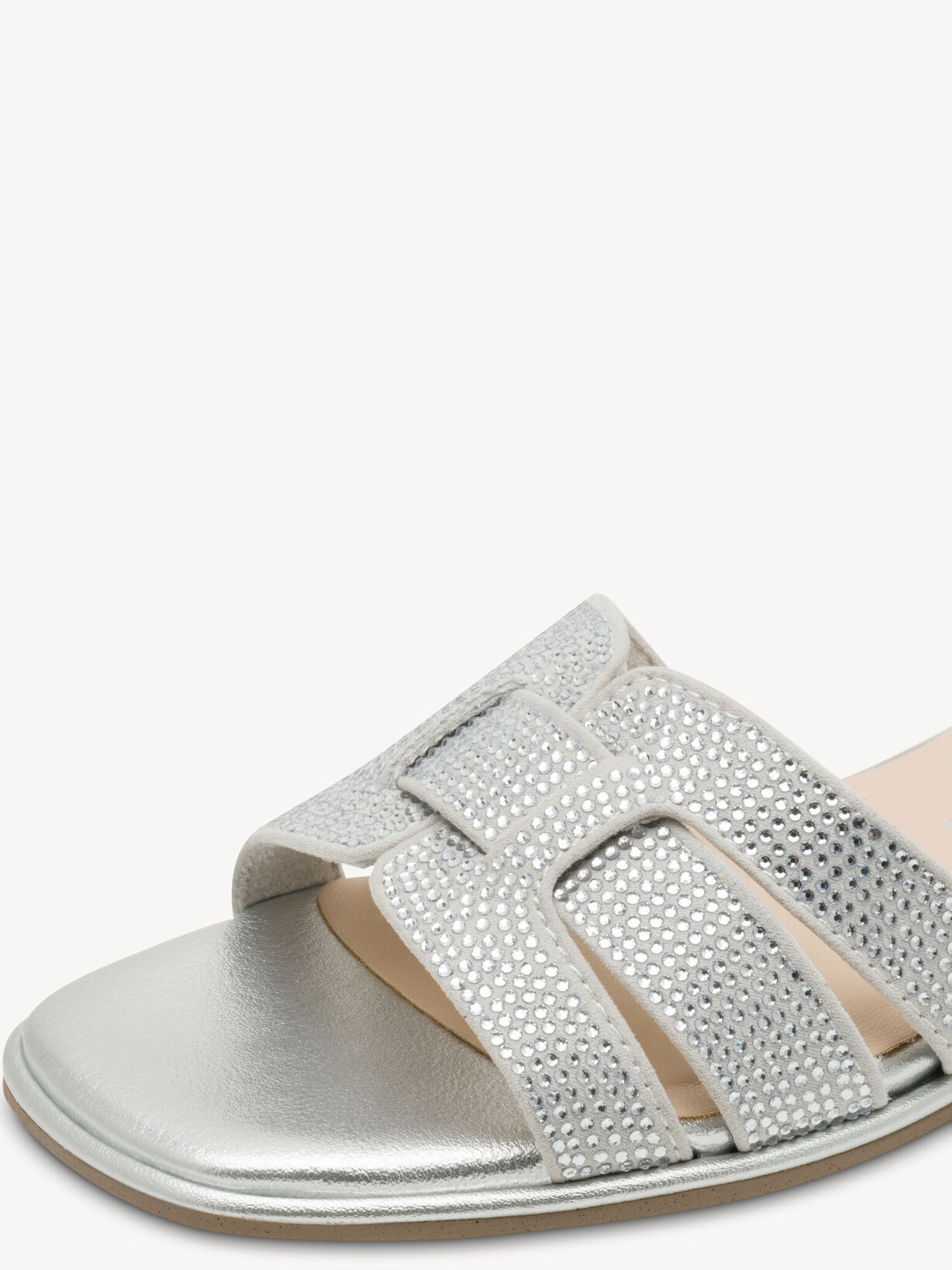 Marco Tozzi, Slipper - metallic SILVER, afbeelding 4 van 6