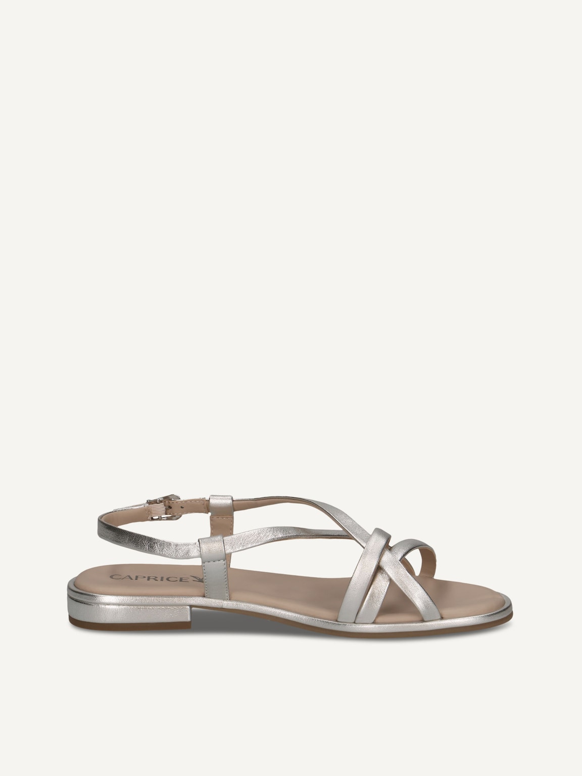 Caprice, Leather Sandal - metallic PEARL METALLIC, image 4 of 6
