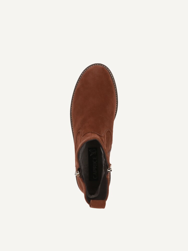 Caprice, Bottine en cuir - marron COGNAC SUEDE, image 4 sur 5