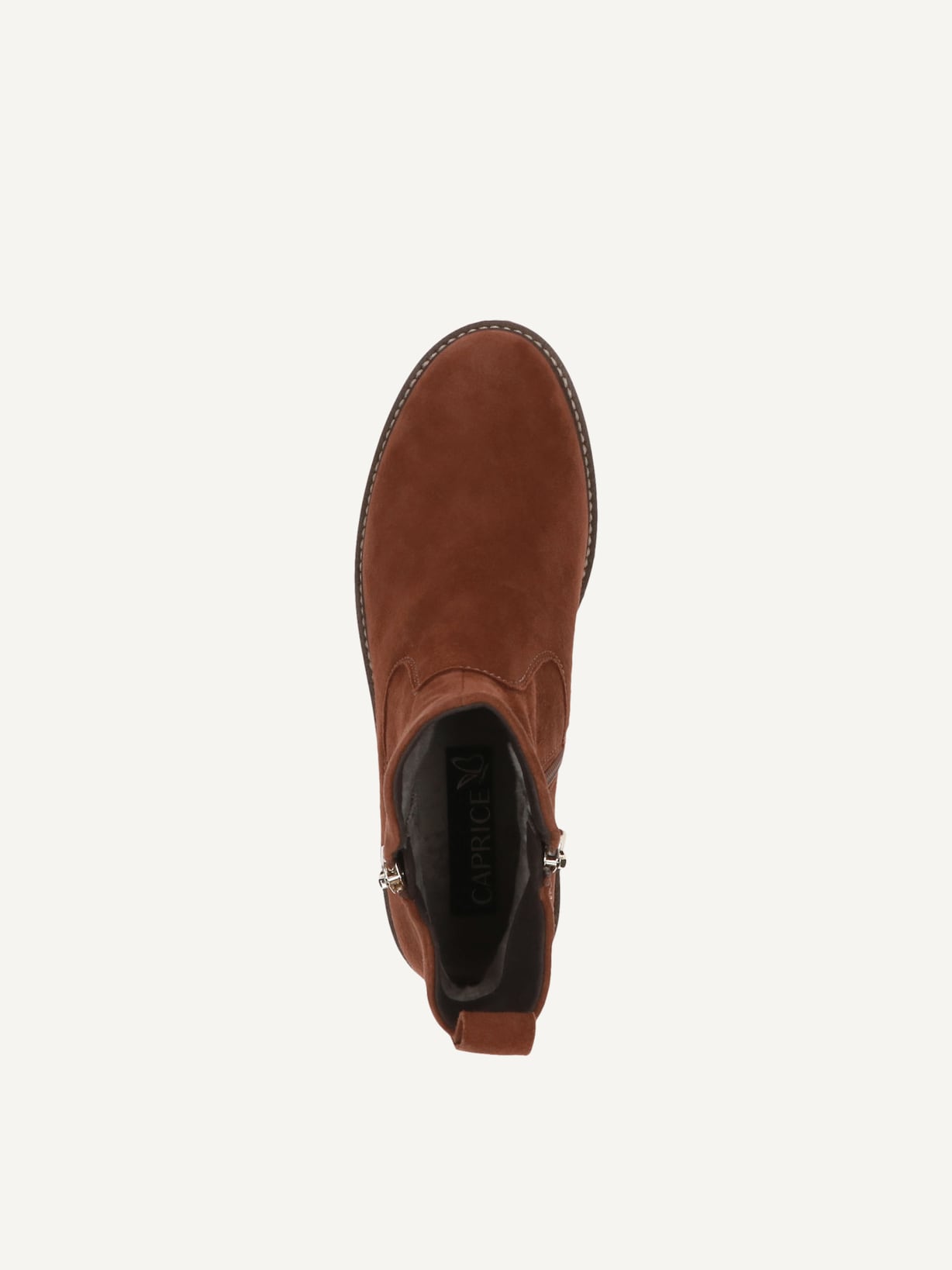 Caprice, Bottine en cuir - marron COGNAC SUEDE, image 4 sur 5
