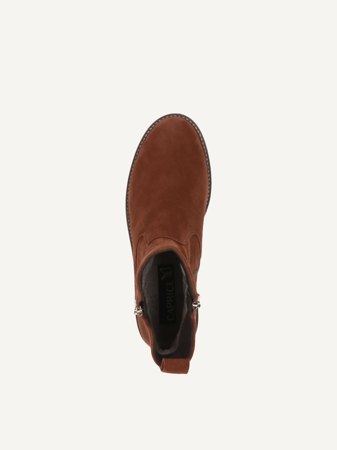 Caprice, Leather Bootie - brown COGNAC SUEDE, image 5 of 5