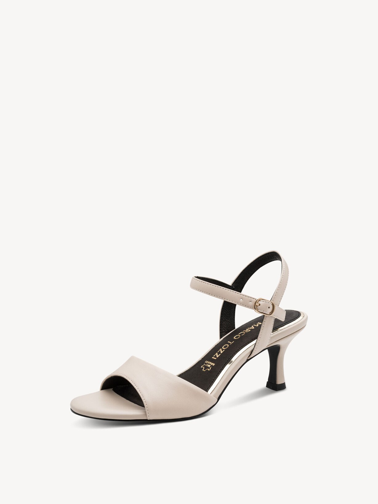 Marco Tozzi, Leren Sandaaltje - beige CREAM, afbeelding 1 van 6