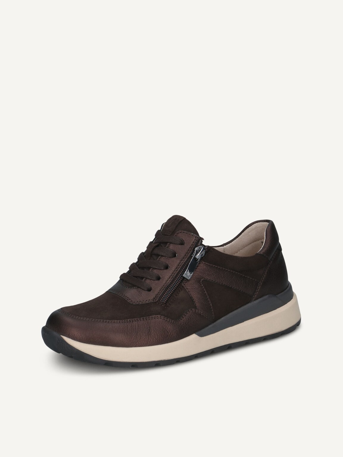 Caprice, Leather Sneaker - brown DK BROWN COMB, image 1 of 5