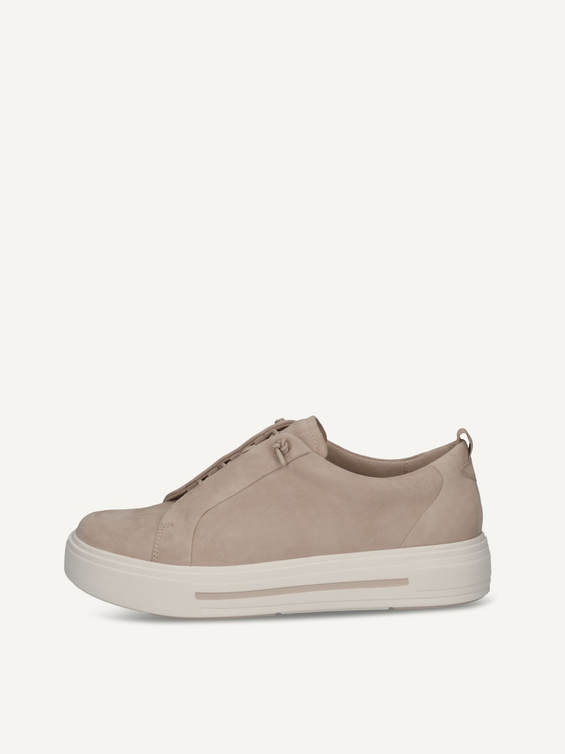 Caprice, Leather Sneaker - beige SAND SUEDE, image 2 of 5